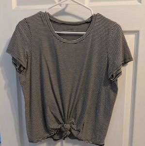 Madewell Striped tied tee